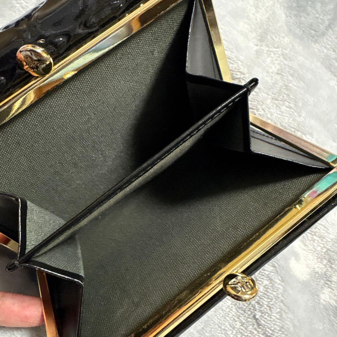 ヴィヴィアンウエストウッド OVALORB 口金二つ折り財布 ブラック