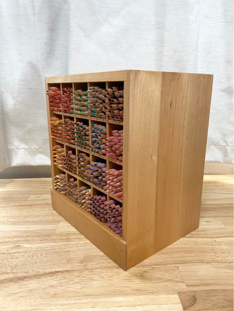 フェリシモ　500色の色鉛筆　木製ケース付き　FELISSIMO