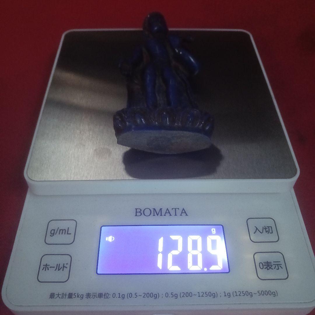 チベット　仏像　ラピスラズリ