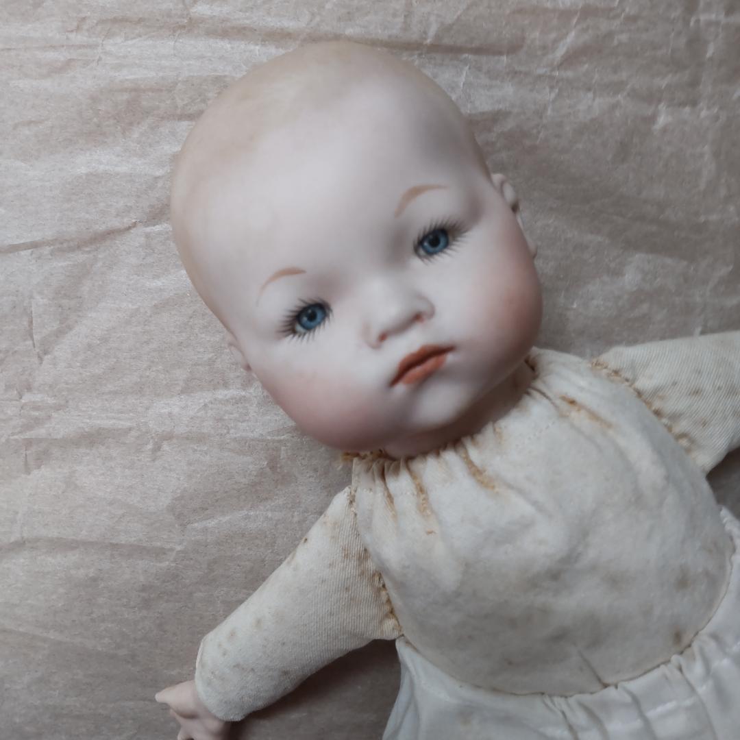 アーモンドマルセルタイプ　ベビードール　アンティーク風　人形　ブロカント　蚤の市