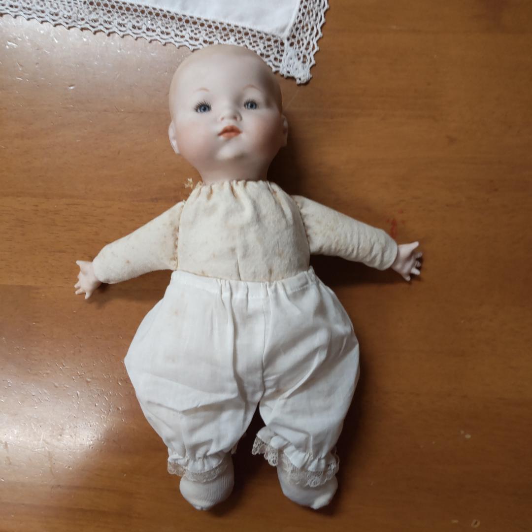 アーモンドマルセルタイプ　ベビードール　アンティーク風　人形　ブロカント　蚤の市
