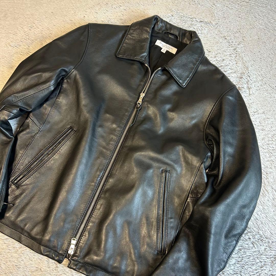 BEAUTY ＆ YOUTH ユナイテッドアローズ　ラムレザージャケット　S 黒