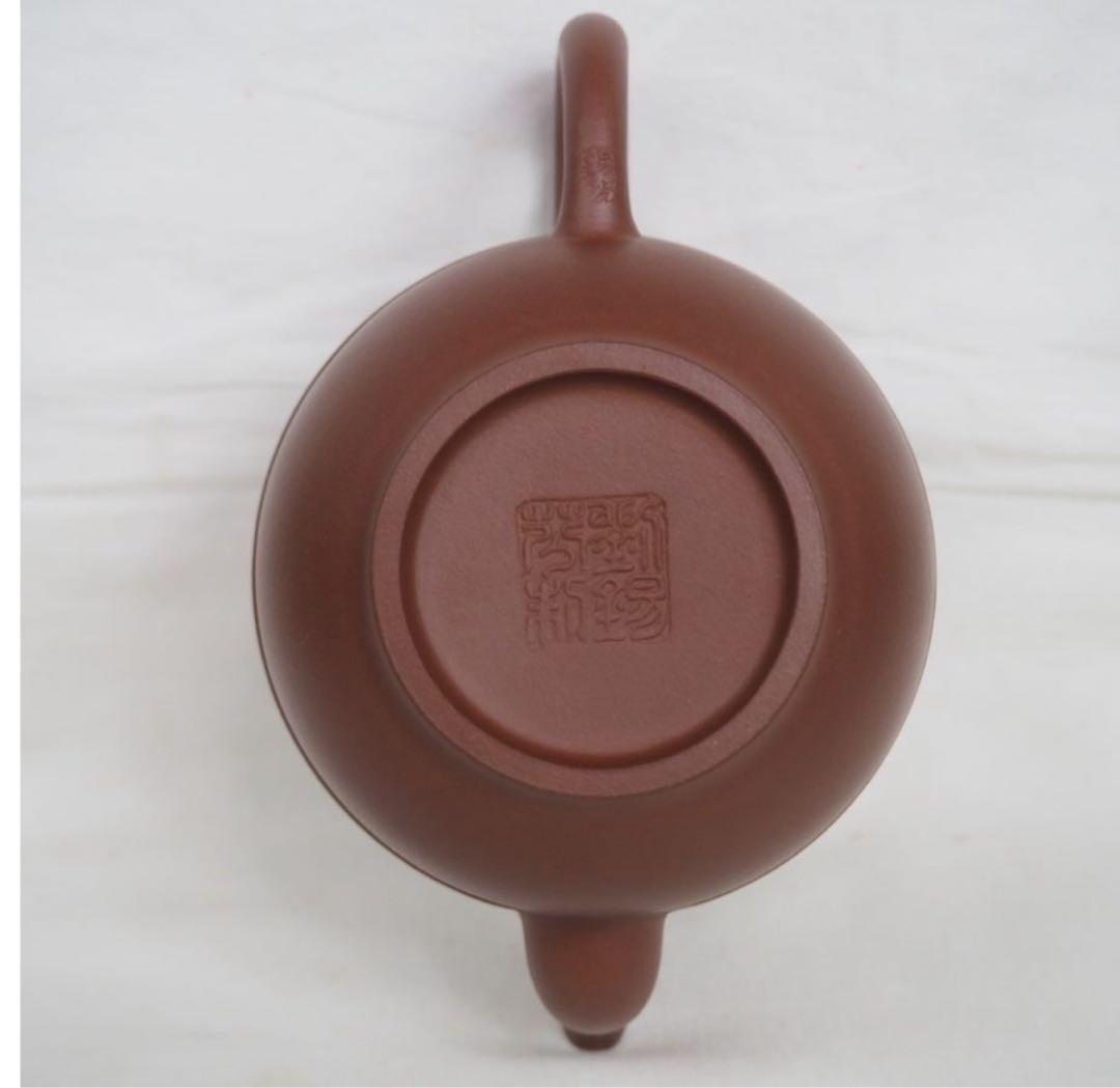 送料無料　高級工芸美術師劉錫芬造　紫砂壺/急須/茶注　未使用　共箱　煎茶道具