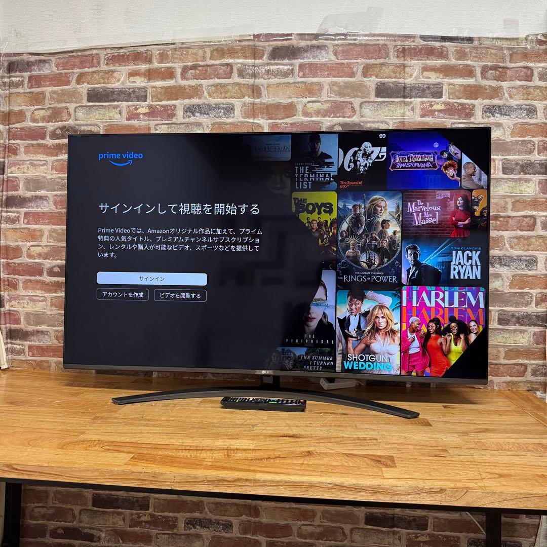 LG 55V型 4Kチューナー内蔵 液晶テレビ 55SM8100 動画アプリ搭載