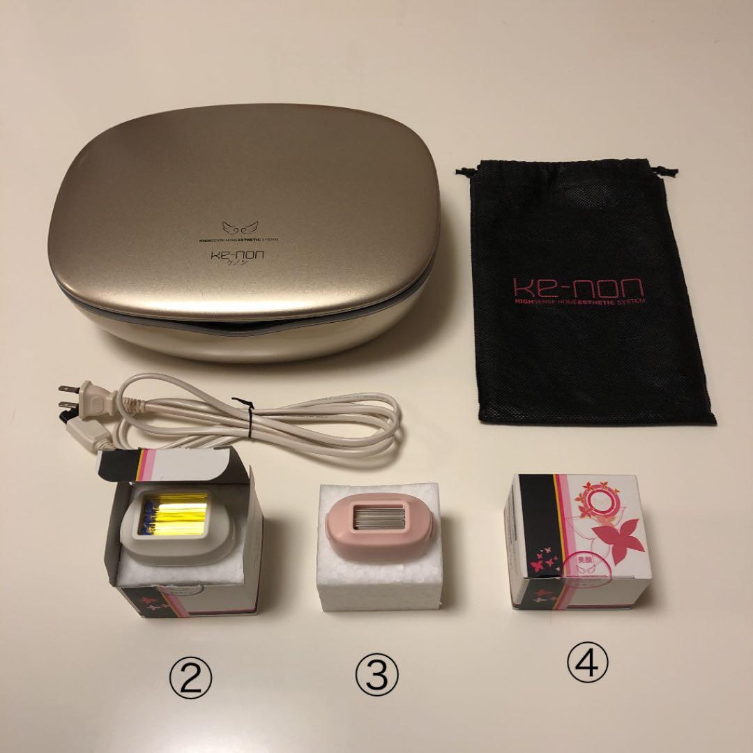 【Ke-non】ケノン脱毛機 Ver.6.3 カートリッジ 4つ付き