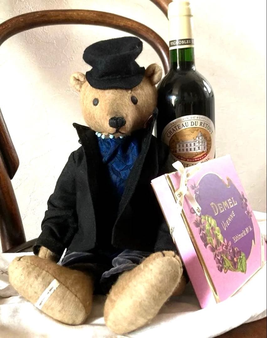 ⭐️フランスアンティークを纏った紳士なテディベア　テディベア作家　アンニュイベア⭐️