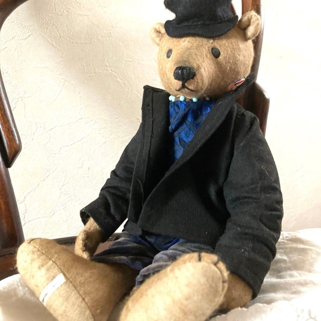 ⭐️フランスアンティークを纏った紳士なテディベア　テディベア作家　アンニュイベア⭐️