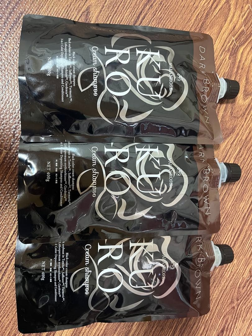 DARK BROWN カラシャンプー 3個セット