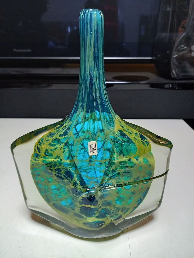 1984年　イムディーナ　グラス　マルタ島　　ミッシェル　ハリス　サイン入