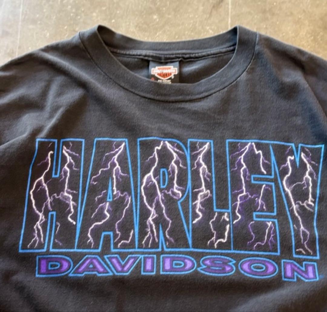 Harley Davidson Tシャツ XL サンダー　激レアハーレー
