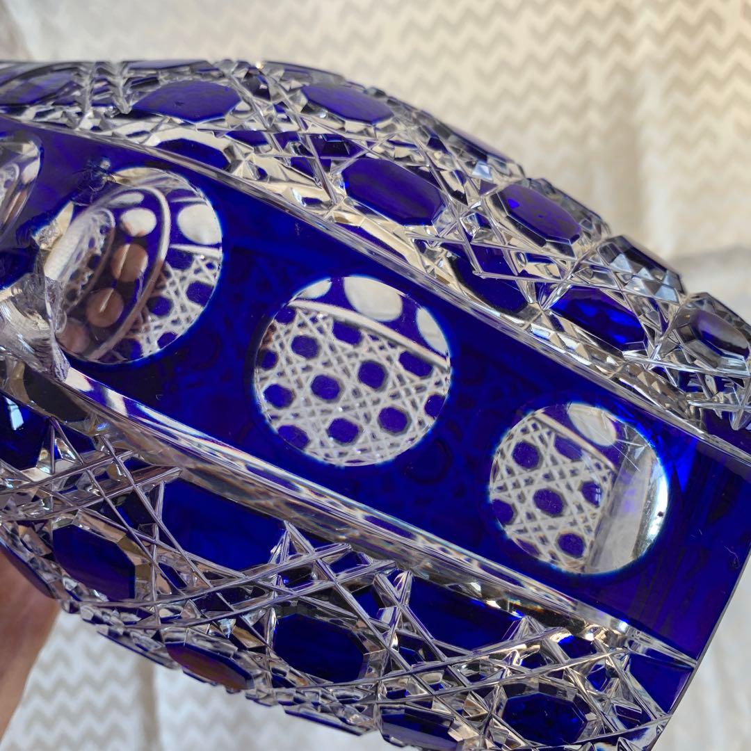 ベネチアグラス　大花瓶　クリスマス