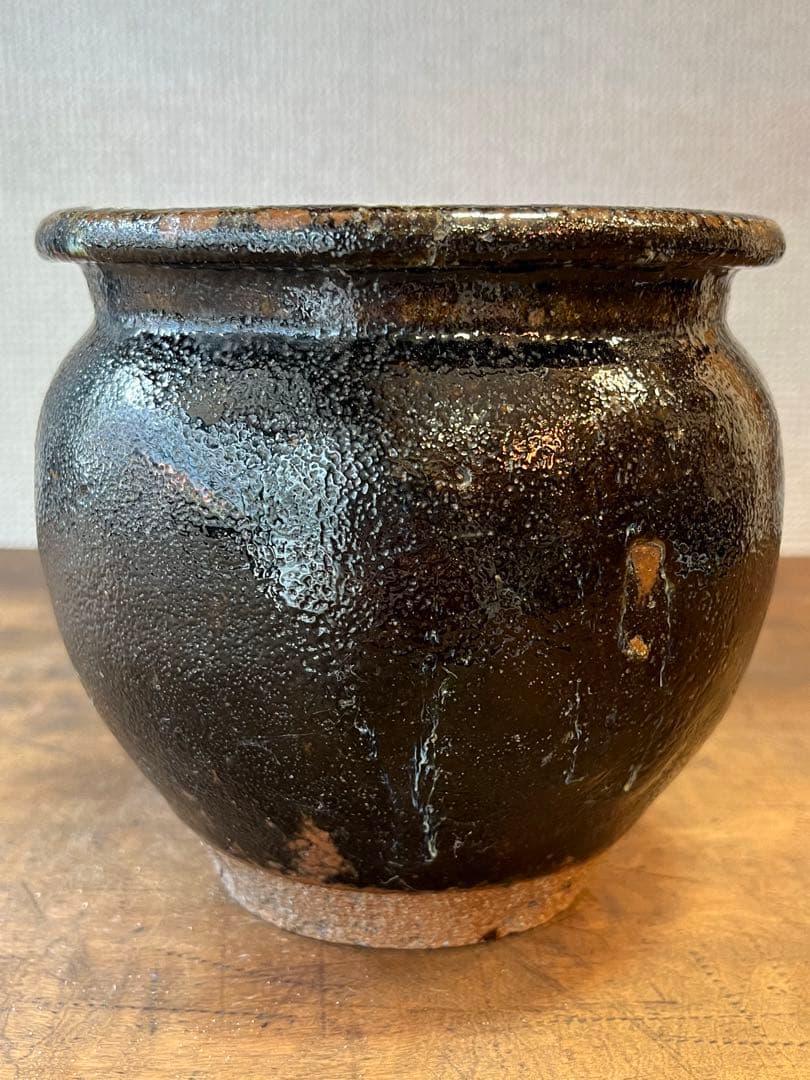 仙台　堤焼き　小壺　④ 古民具　古雑貨　アンティーク