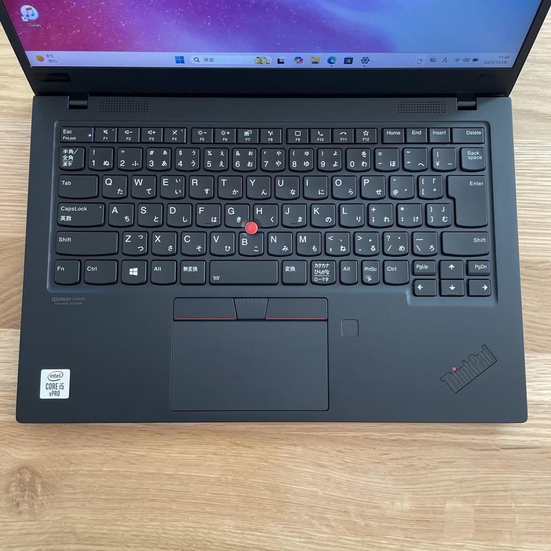 【美品】Lenovo X1 carbon gen8 第10世代i5 SSD256