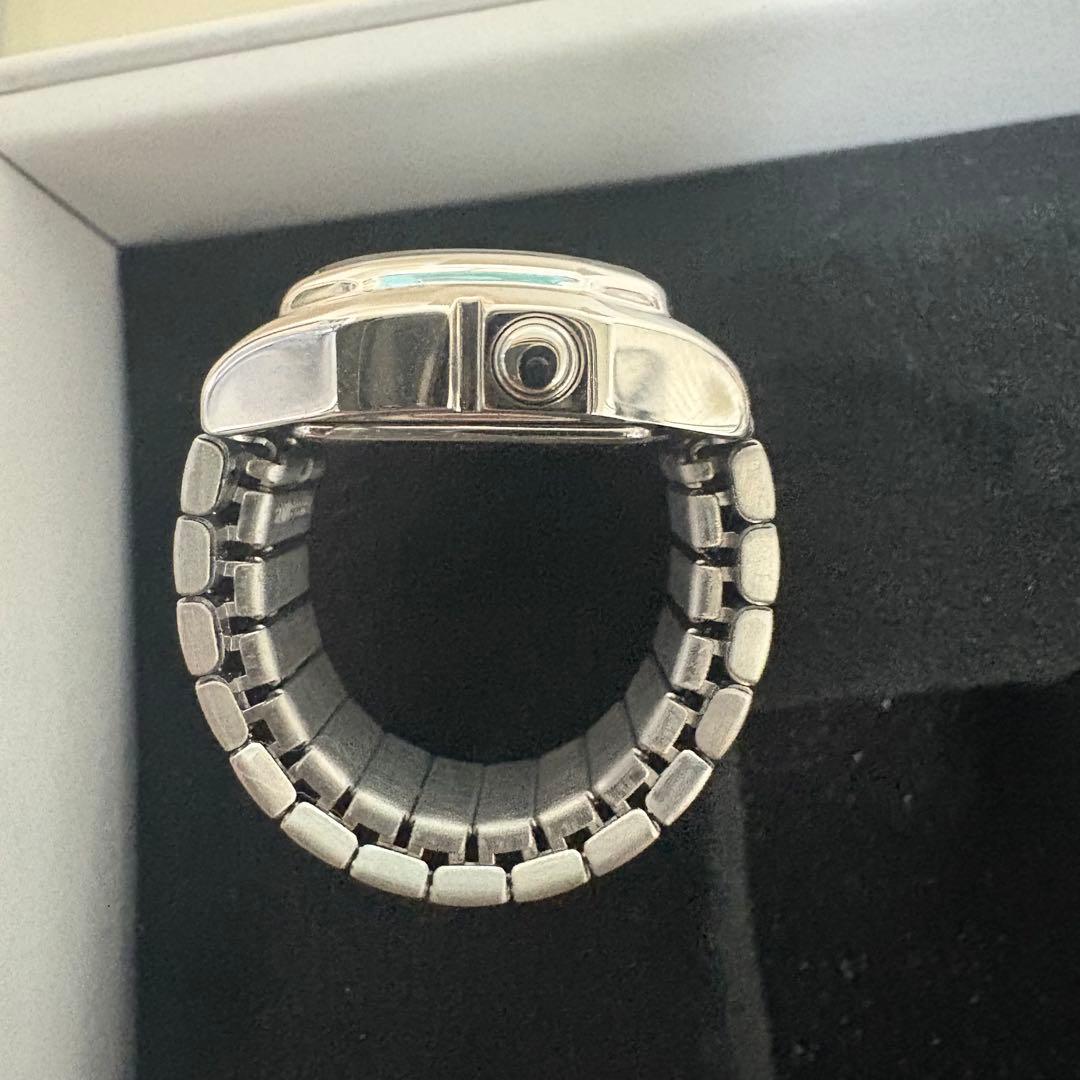 新品同様 MM6タイメックス ウォッチリング シルバーS/M メゾンマルジェラ