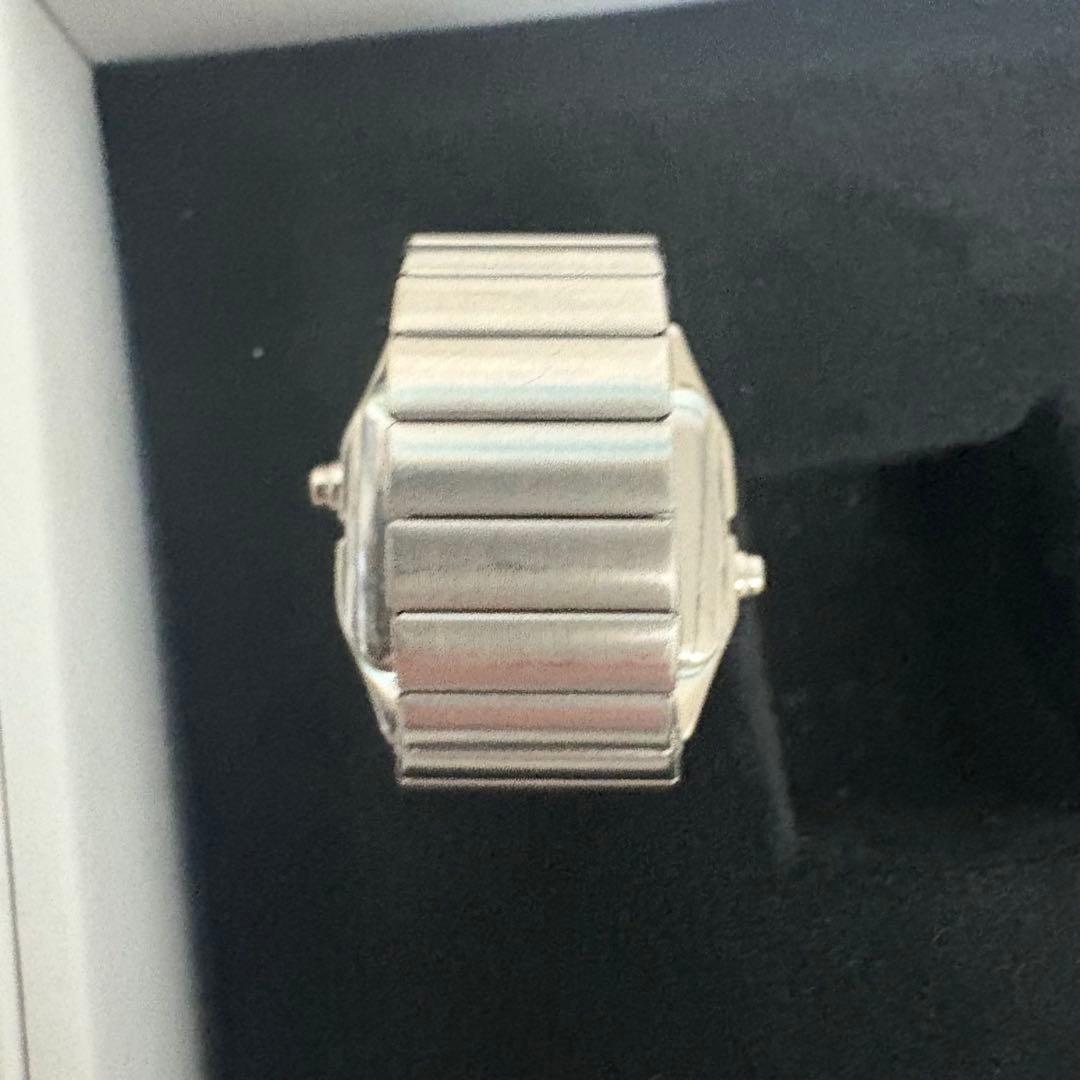 新品同様 MM6タイメックス ウォッチリング シルバーS/M メゾンマルジェラ