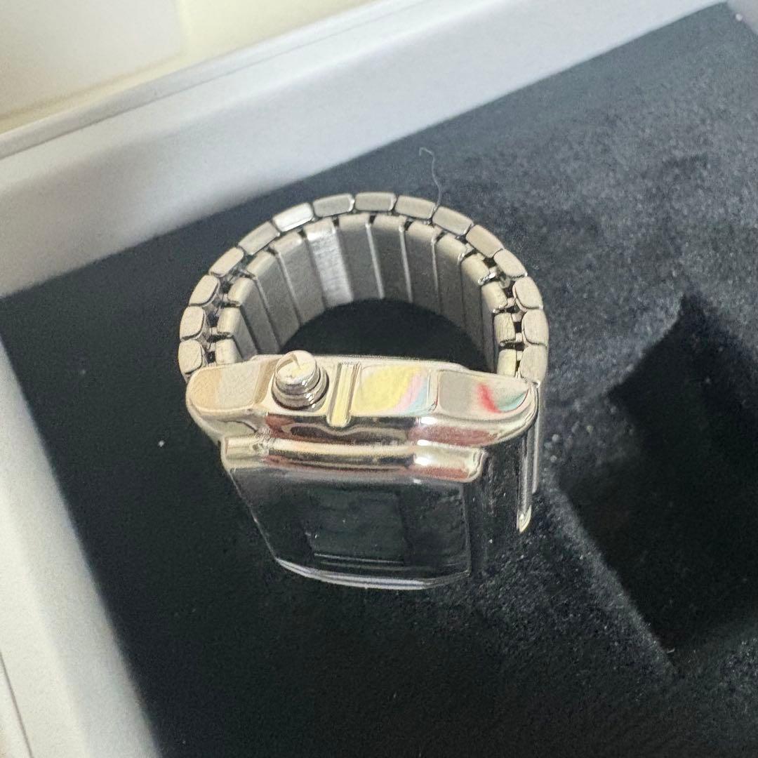 新品同様 MM6タイメックス ウォッチリング シルバーS/M メゾンマルジェラ