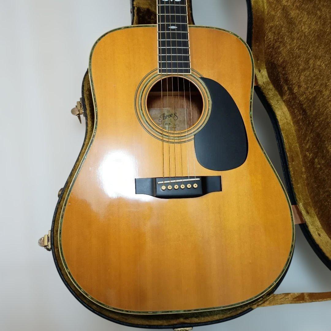 Three S AE-30 アコースティックギター ハードケース付き(ヤマハ製)