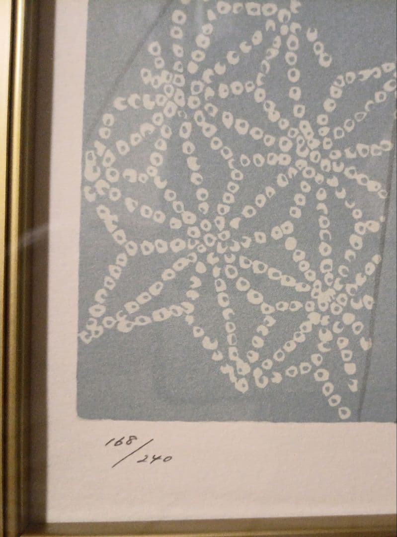 伊東深水リトグラフ（石版画)作品名夜會巻、1996頃出版額入り（アクリル)