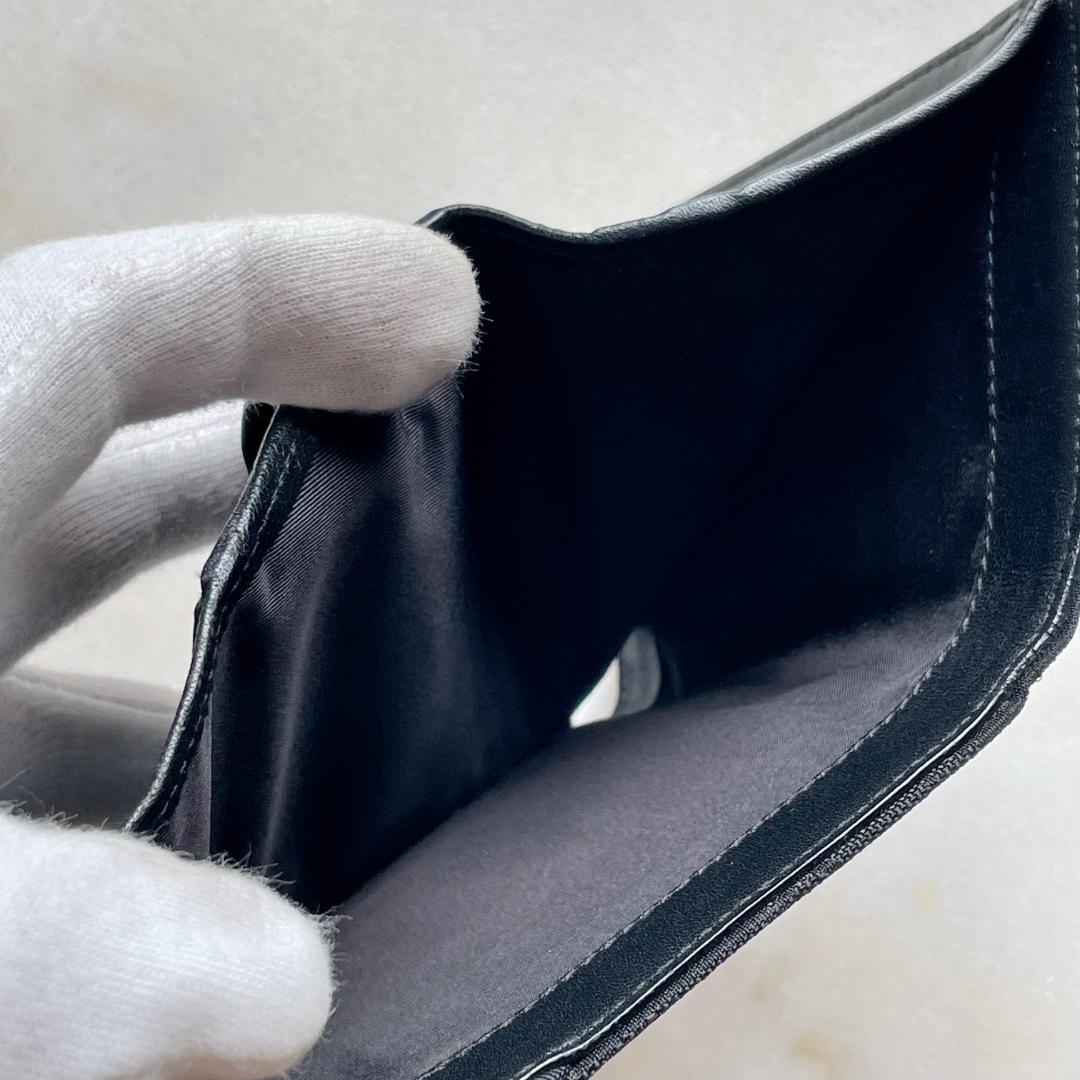 597Christian Dior クリスチャンディオール トロッター 財布 黒