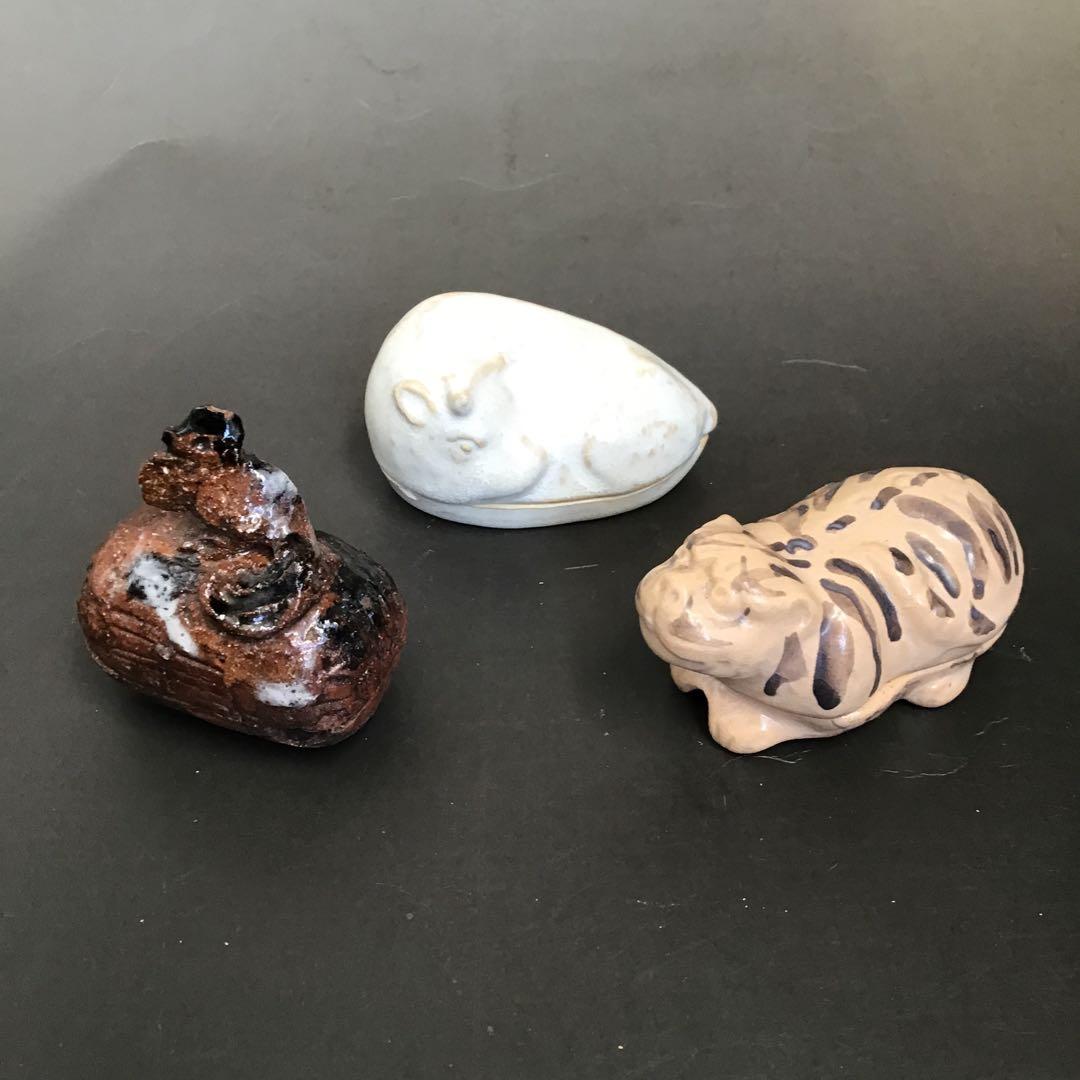 干支香合　茶道具 12個セット　古陶器　骨董品　アンティーク