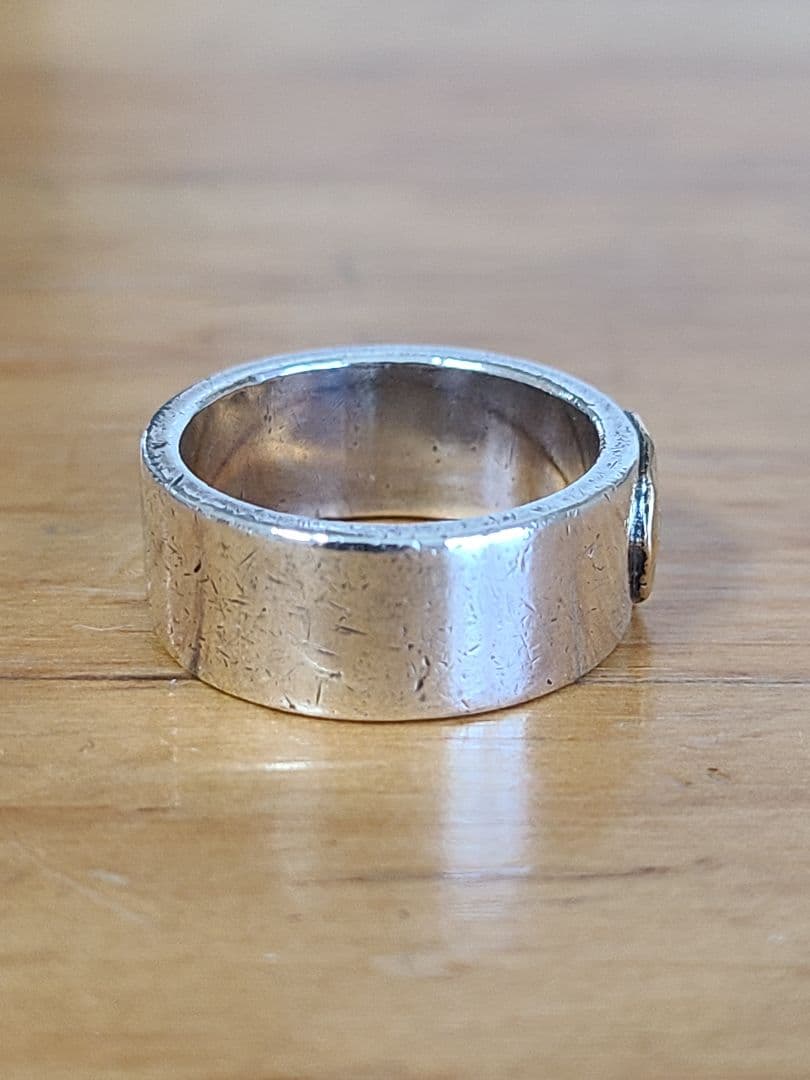 goro's ゴローズ 平打ちリング 11～12号 斜め飛び ピンキーリング