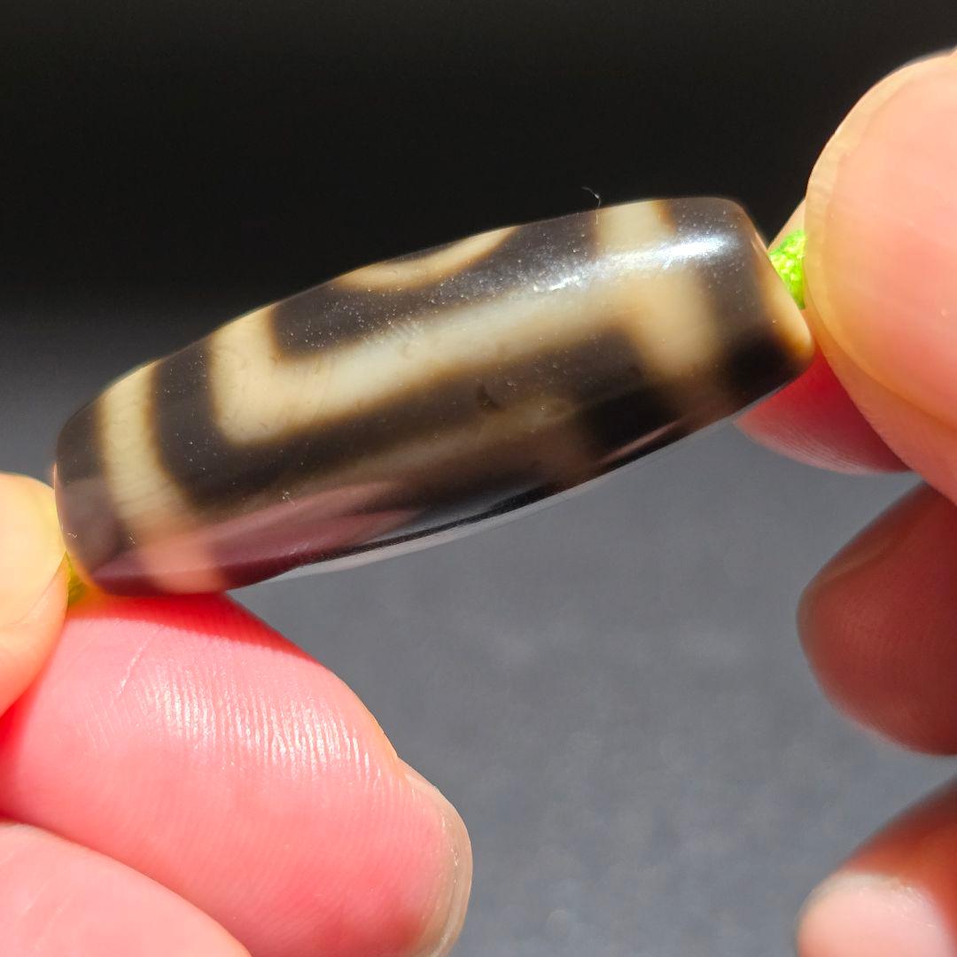 8 老礦天珠　二眼天珠　天珠　天然石　風水　御守　占い　ブレスレット　ネックレス