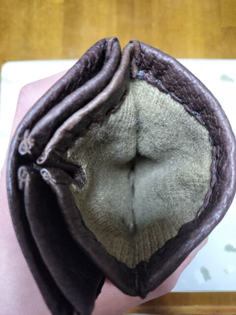 未使用　ペッカリー革手袋　カシミヤライニング　ブラウン