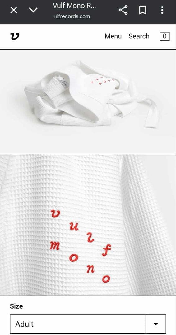 VULFPECK Vulf mono Schvits ローブ