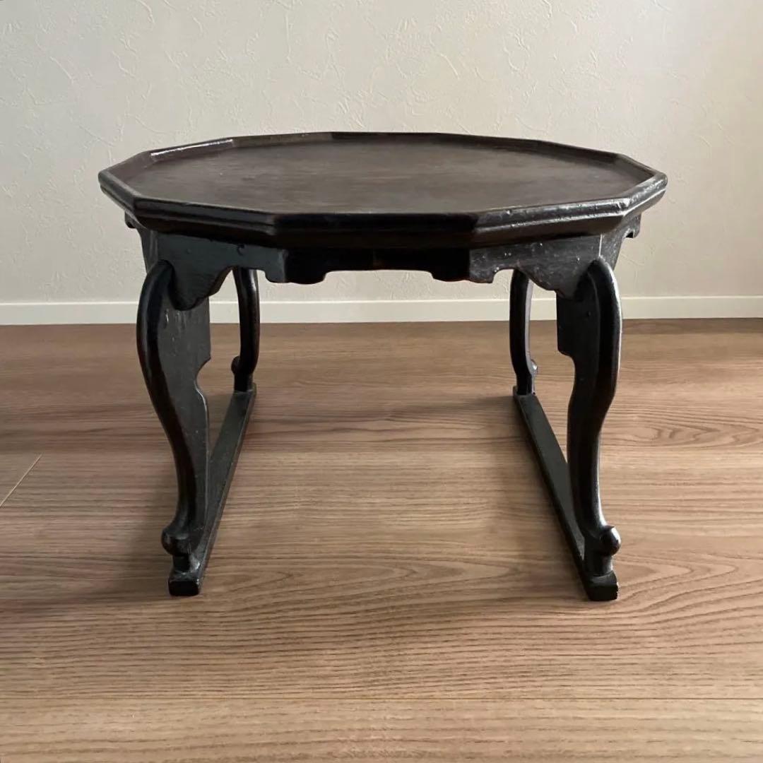 アンティーク骨董　李朝　朝鮮家具　ソバン 小盤　お膳　虎脚　机　花台　飾り台