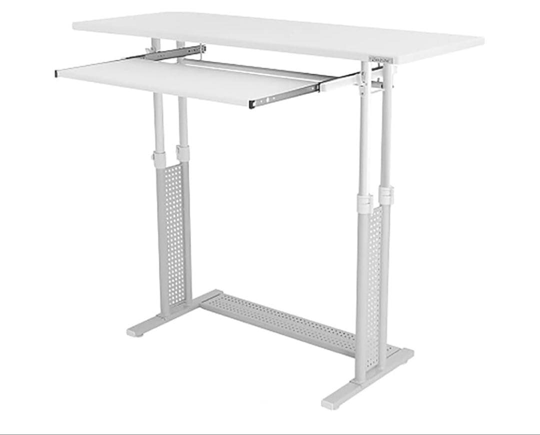 Bauhutte （バウヒュッテ） 手動昇降式 スタンディングデスク ホワイト