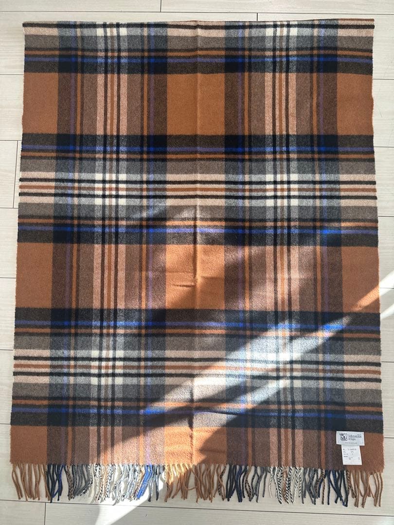 Johnstons ジョンストンズ マフラー カシミヤ混　大判ストール