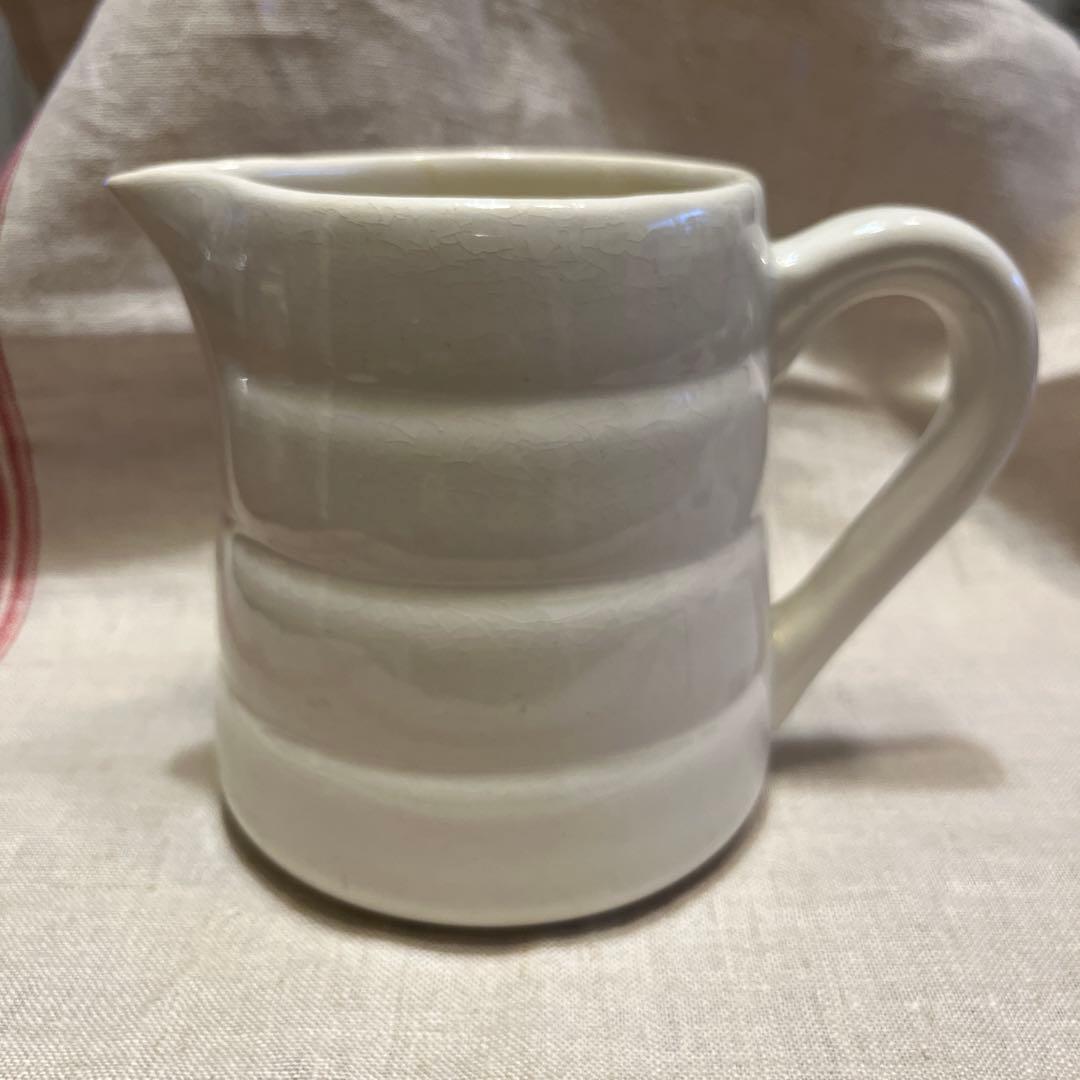 フランスアンティーク　ジアン　白　ジャグ　ピシェ　ピッチャー