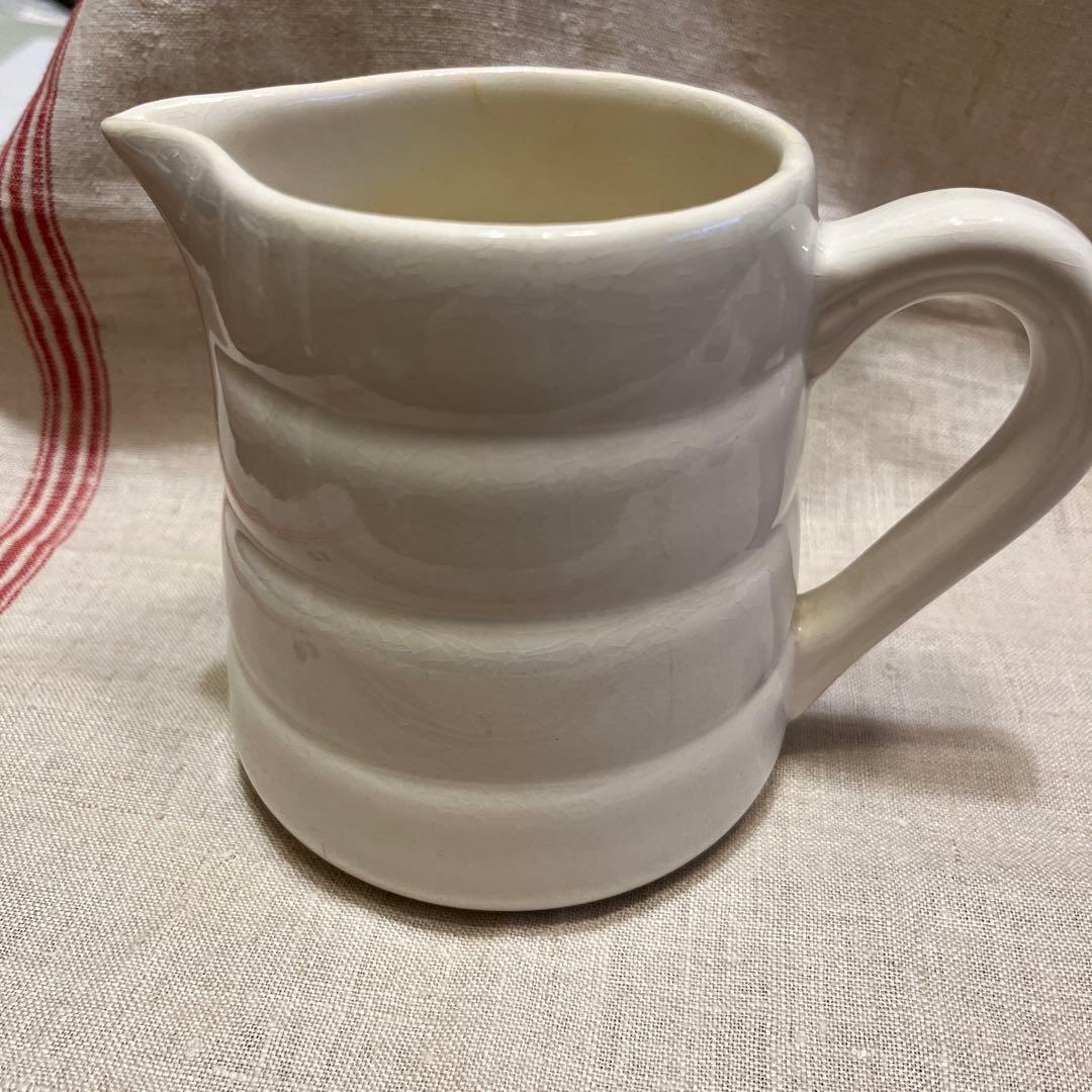 フランスアンティーク　ジアン　白　ジャグ　ピシェ　ピッチャー