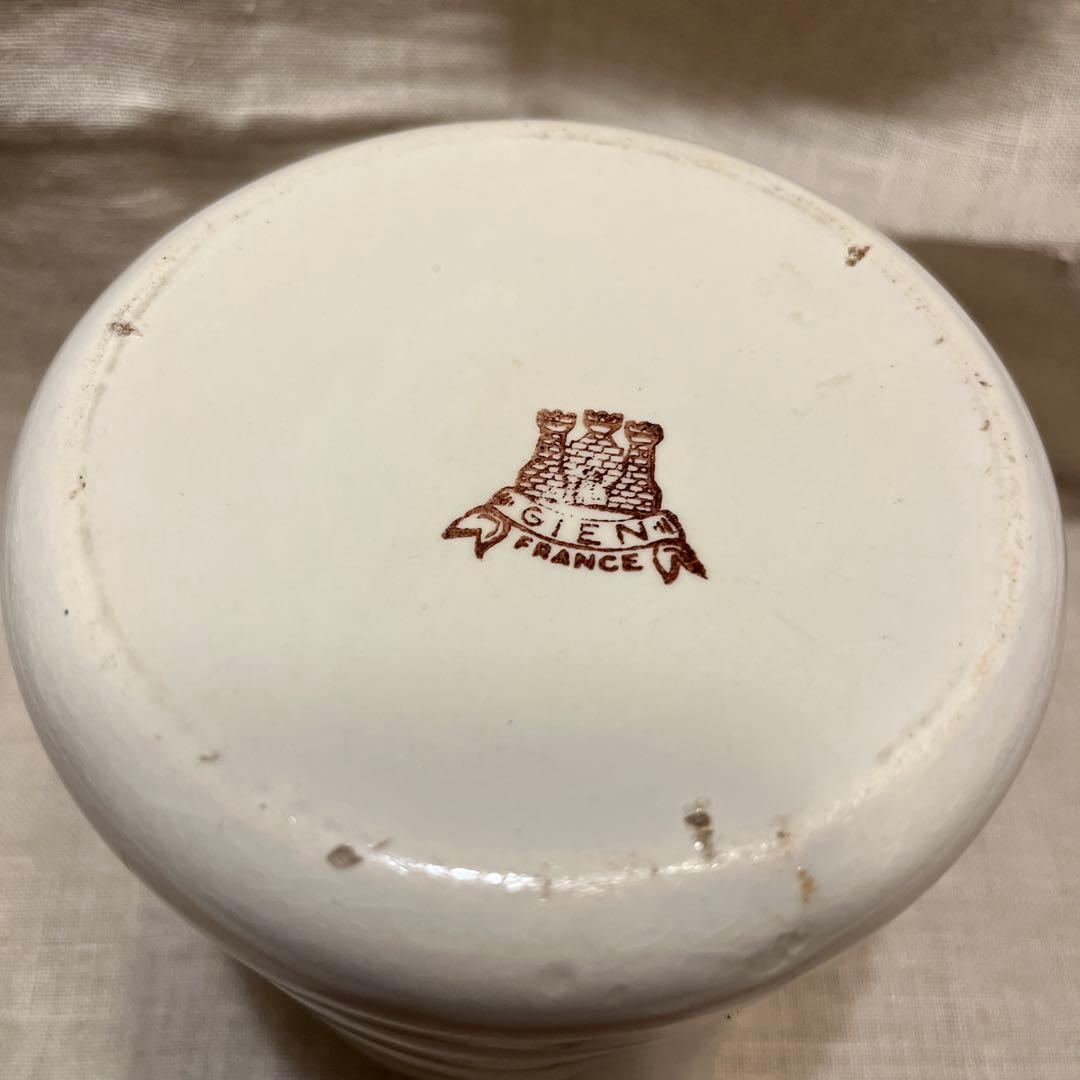 フランスアンティーク　ジアン　白　ジャグ　ピシェ　ピッチャー