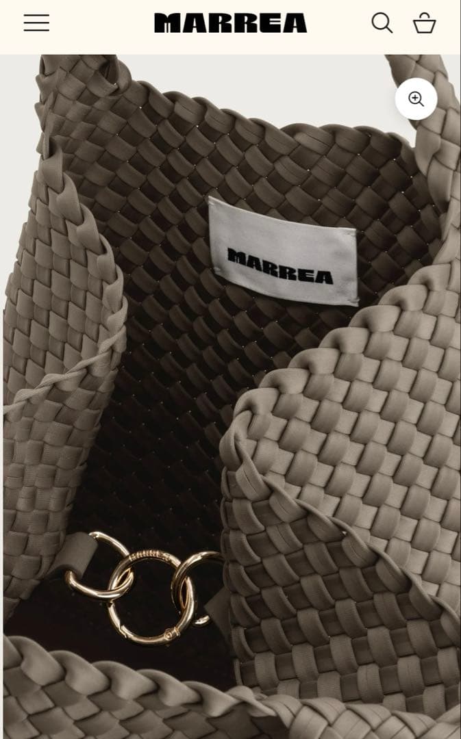 MARREA マレア トートバッグ ミディアム完売色トープ