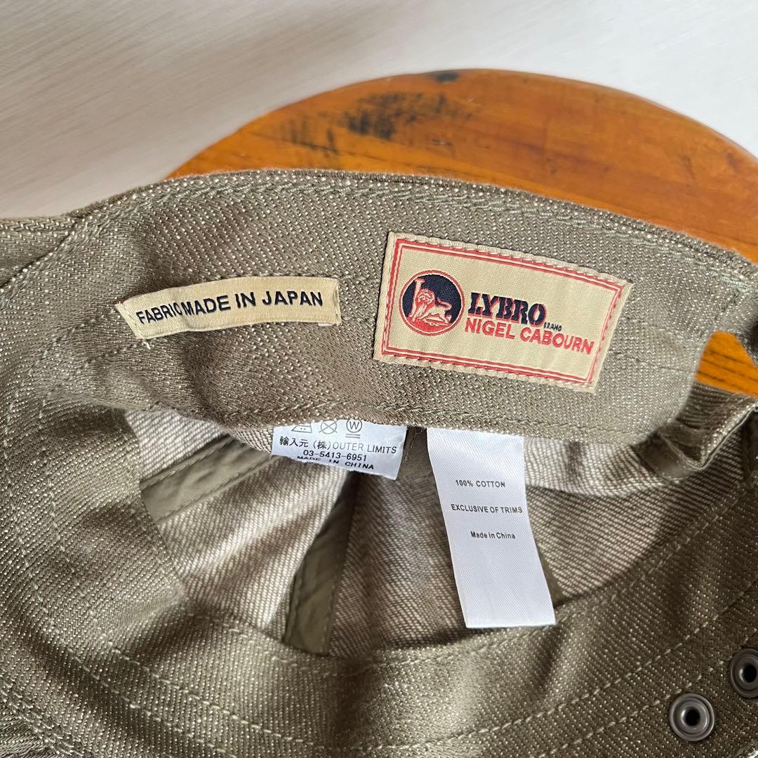 Nigel Cabournナイジェルケーボン メカニックキャップ グリーンデニム