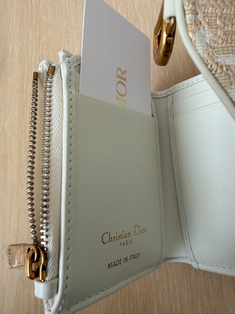 【新作】【新品未使用】Dior Saddle Lotus ウォレット