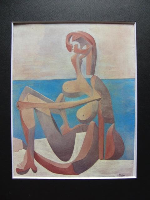 パブロ・ピカソ、Seated Bather、希少な画集より