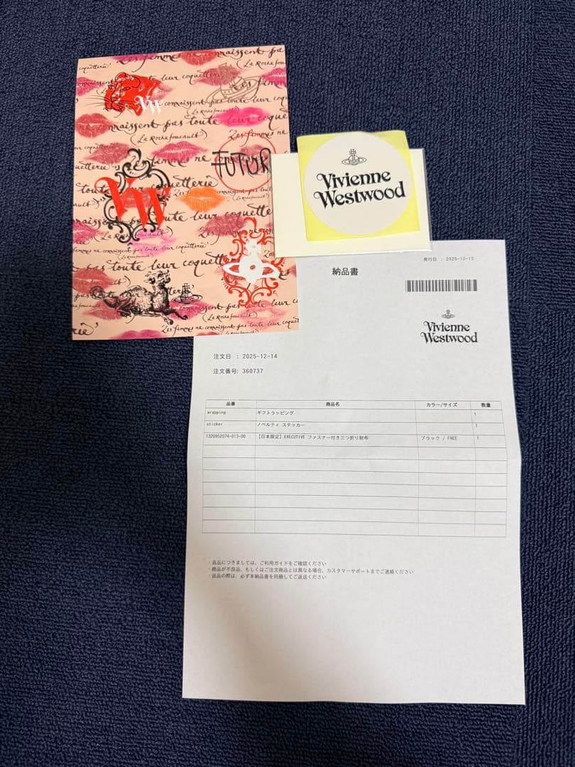 Vivienne Westwood EXECUTIVE ファスナー付き三つ折り