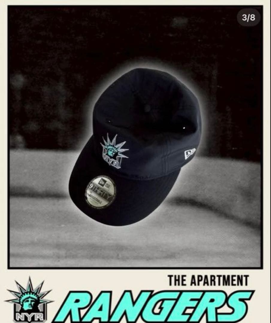 NEW ERA RANGERS ベースボールキャップ ブラック