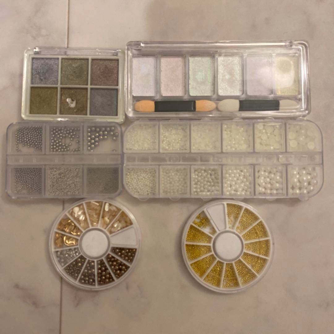 ジェルネイル 引退品 容量多 パーツ多数 ネイルポリッシュ ネイルチップ多数