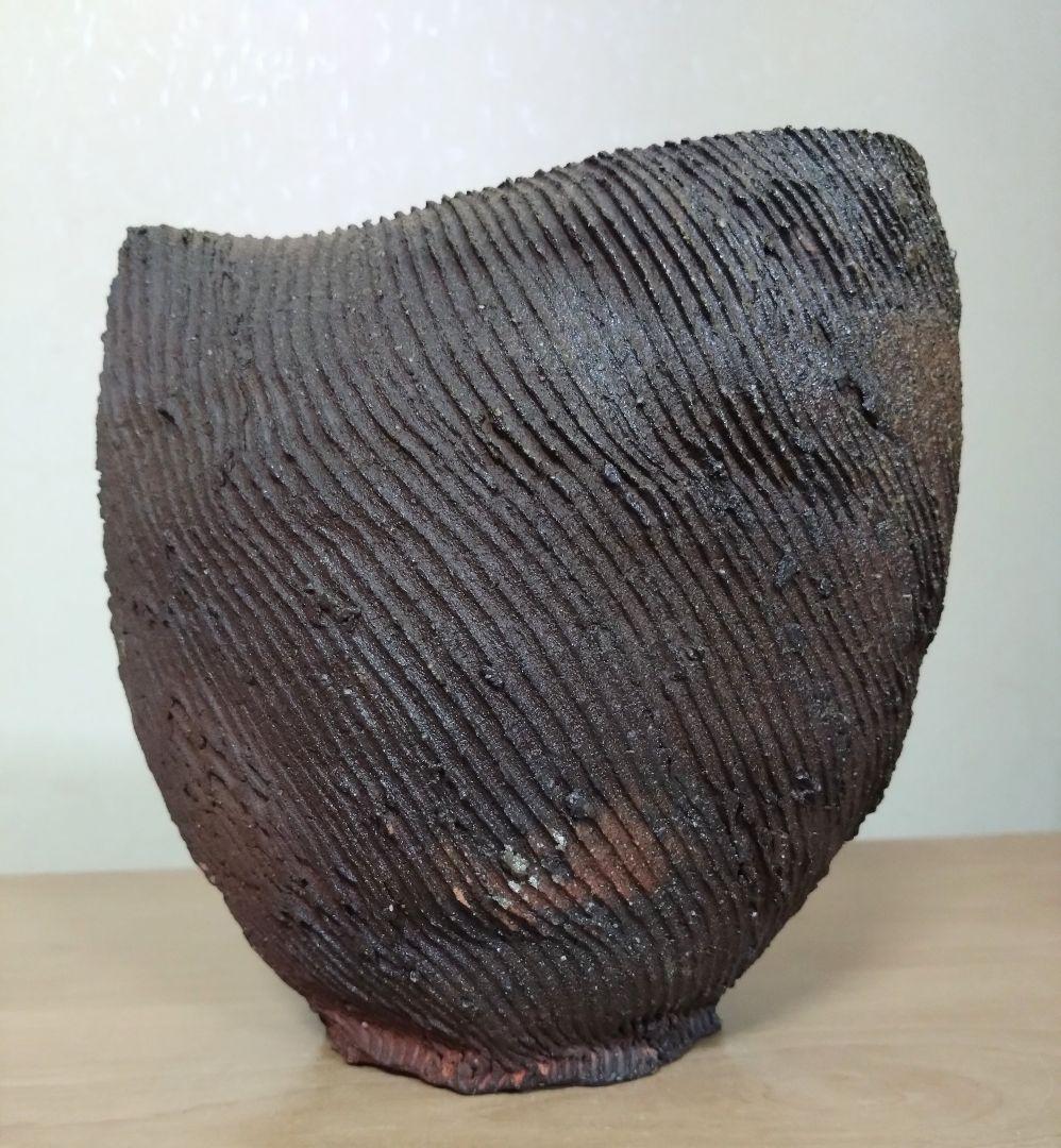 備前花器　備前焼花入　花器　備前焼