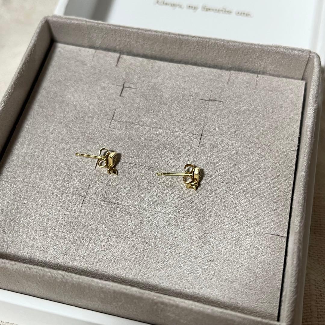 ete K18YG ダイヤモンドピアス