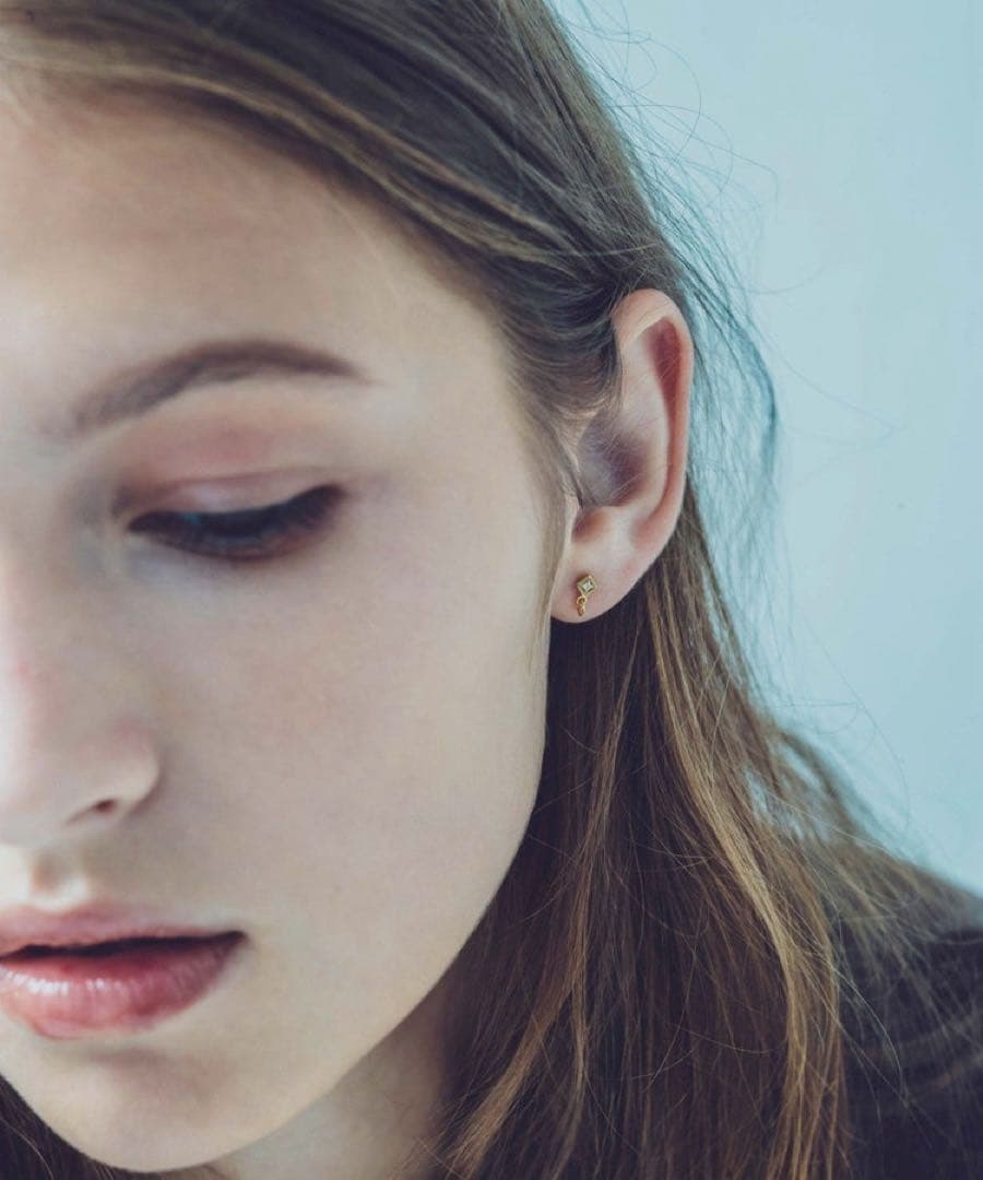 ete K18YG ダイヤモンドピアス