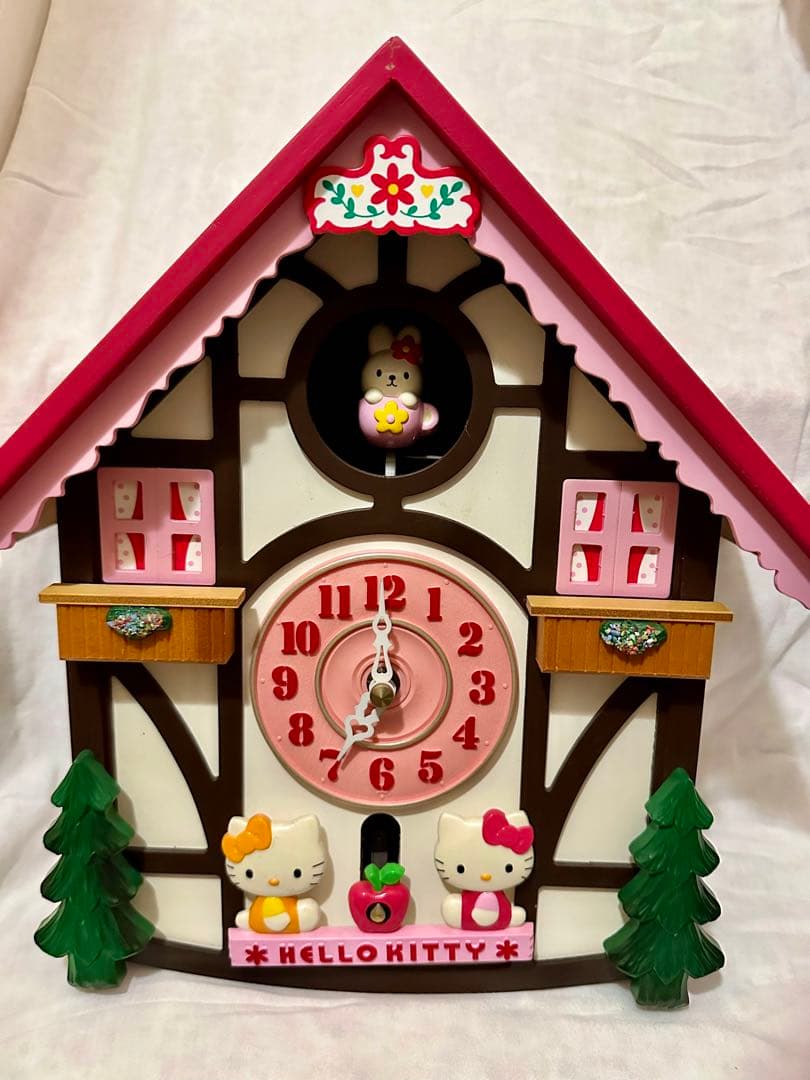 Soraさま専用⭐︎キティちゃん掛け時計⭐︎ジャンク⭐︎ビンテージ当時品