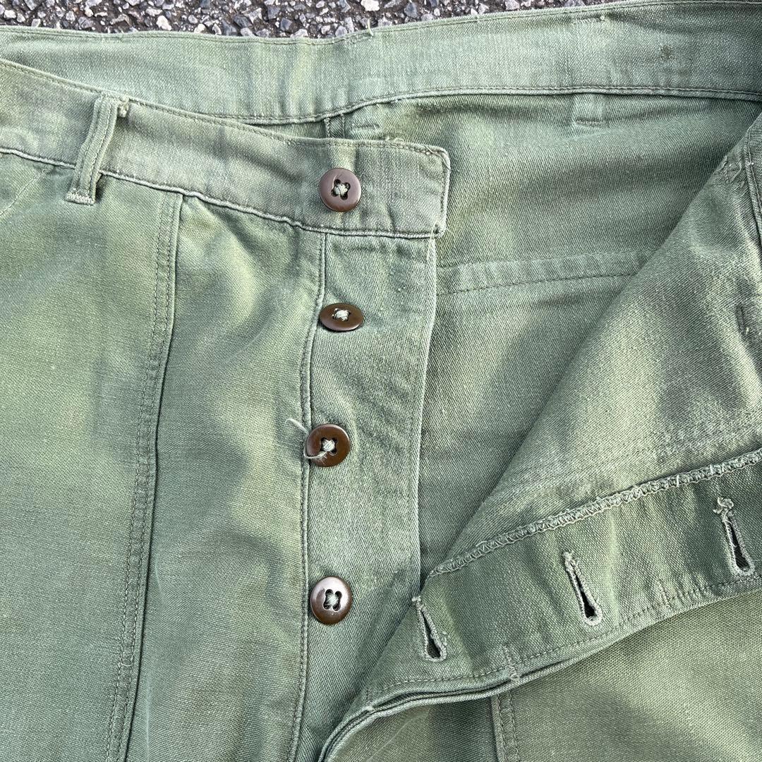 60s US ARMY ベイカーパンツ OG-107 初期型 サイドアジャスター