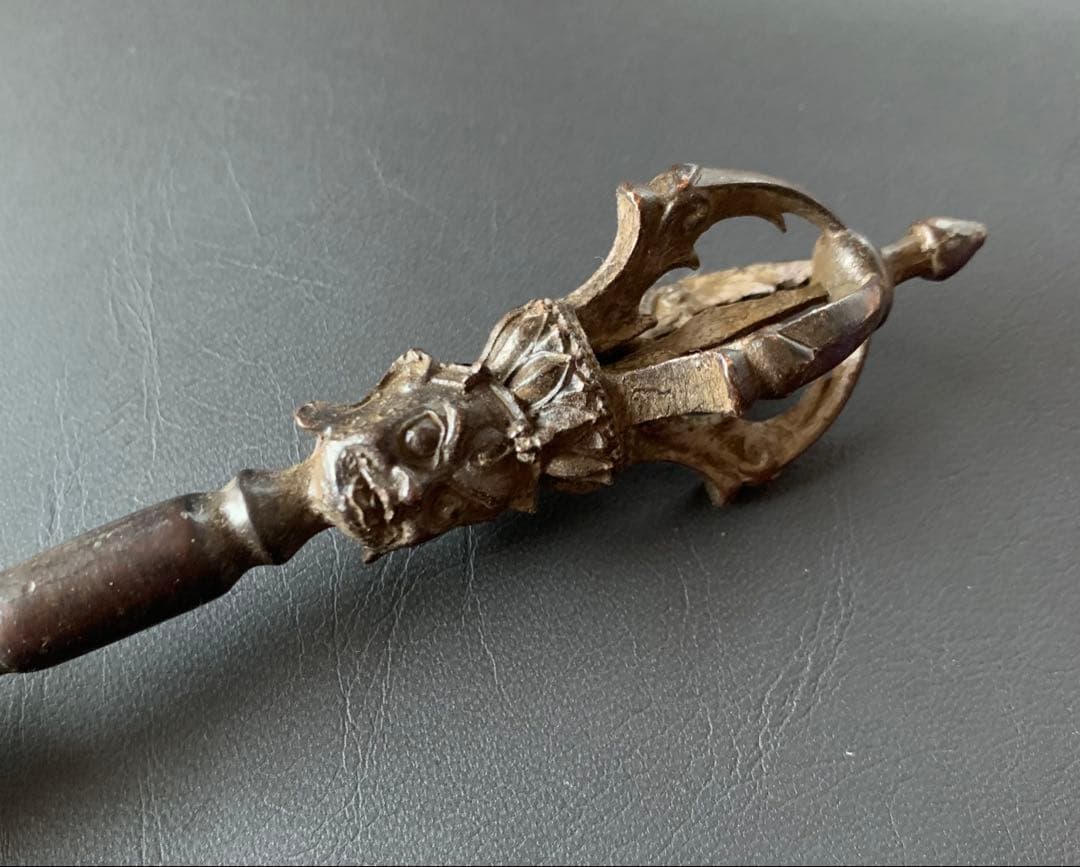 希少　金剛杵　三鈷杵　密教法具　ビンテージ　バジュラ　仏教　五鈷杵　チベット