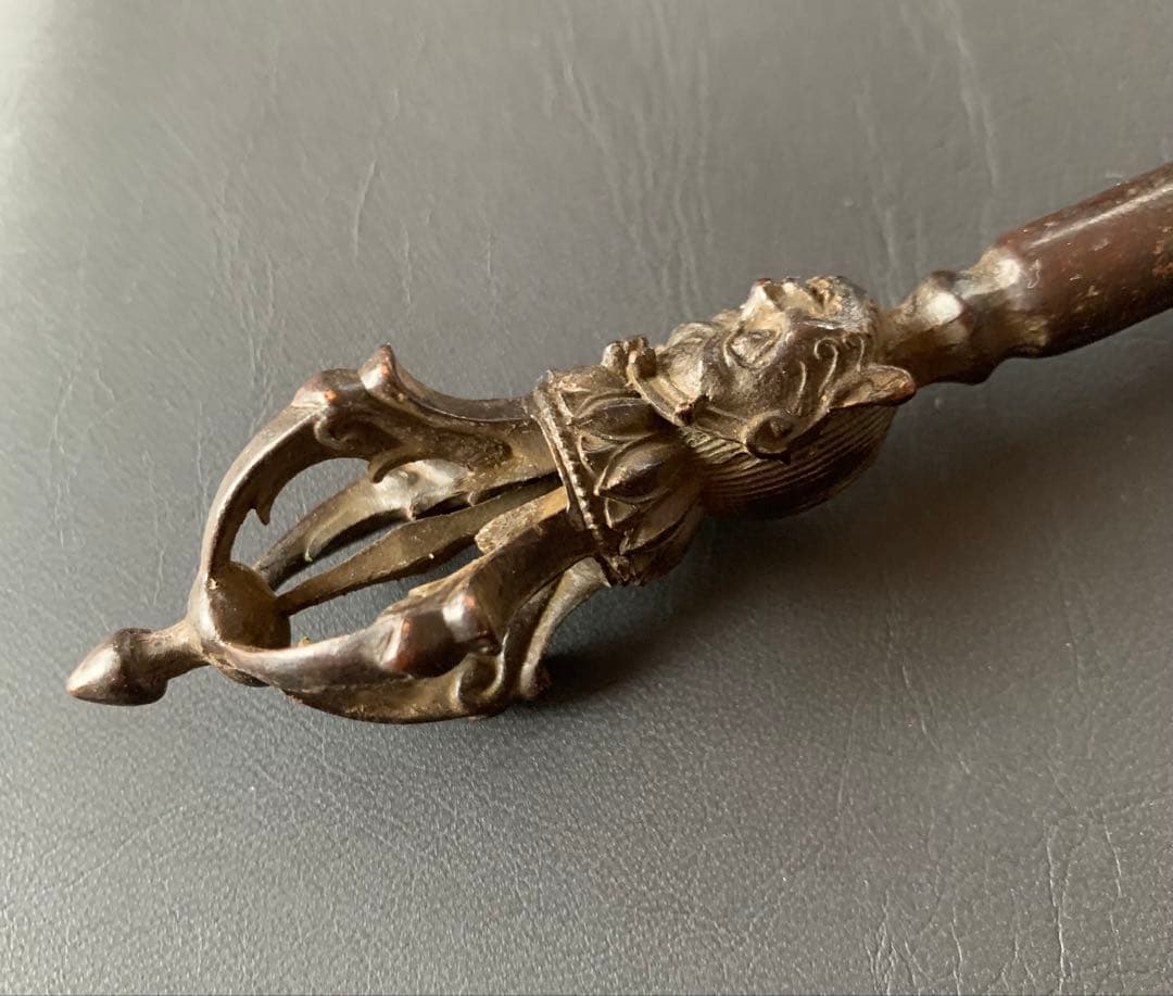 希少　金剛杵　三鈷杵　密教法具　ビンテージ　バジュラ　仏教　五鈷杵　チベット