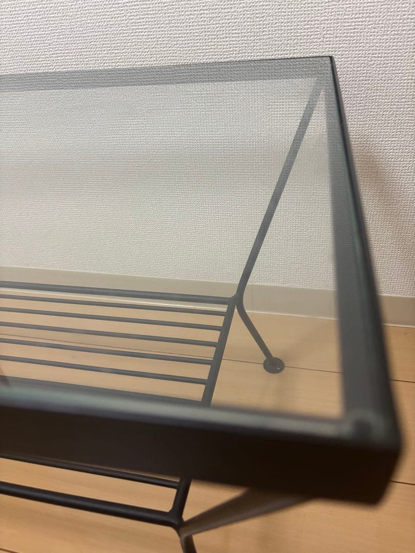 unico EDDY(エディ) ガラスアイアンテーブル