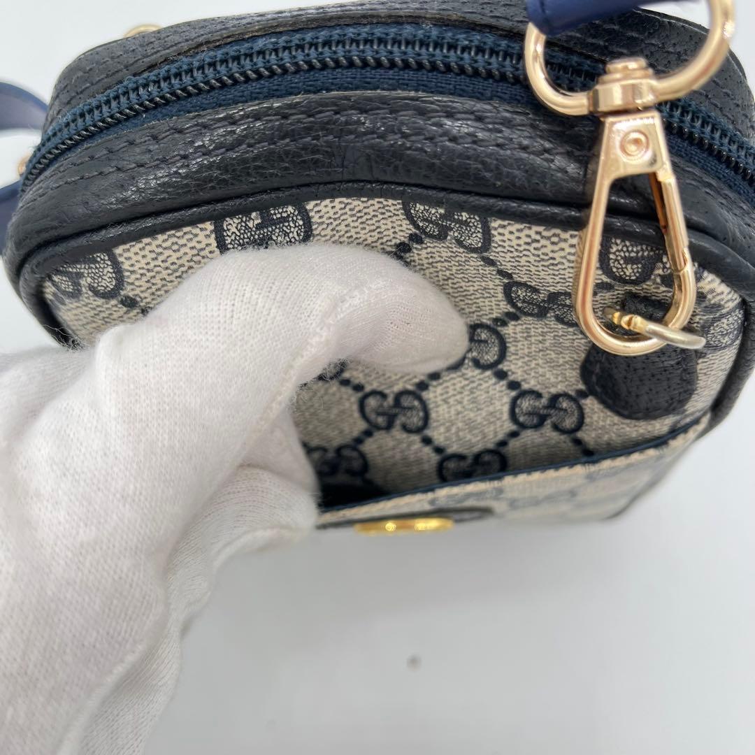 グッチ ミニショルダーバッグ ポシェット 斜めがけ GG柄 インターロッキング